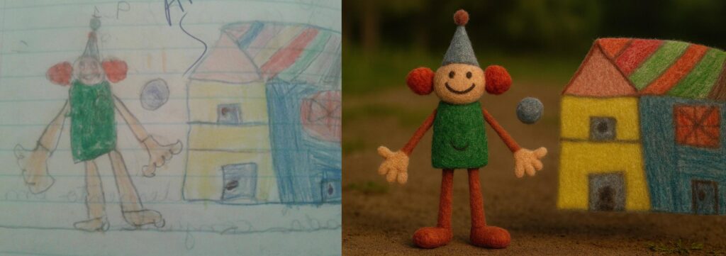 Meu pai e minha casa, exatamente como eu via aos 5 anos